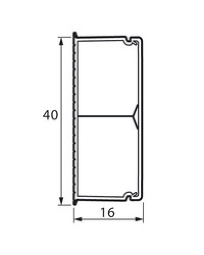 Кабель-канал с перегородкой METRA 40x16 Legrand (638195) в Коврове Кабель-канал Pintop.ru