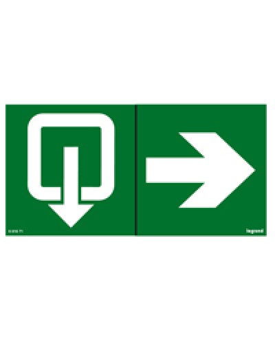 Пиктограмма 100х200 эвакуация стрелка Legrand 661671 в Коврове Дополнительное оборудование для ОПС Pintop.ru