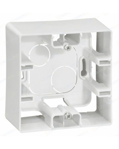 Коробка для накладного монтажа 1 пост (белая) Legrand 672510 в Коврове Аксессуары для кабель-канала Pintop.ru
