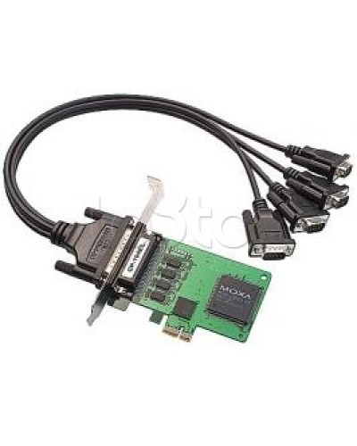 Плата 4-портовая RS-232 для шины PCI Express Moxa CP-104EL-A-DB9M в Коврове Сетевые карты Pintop.ru
