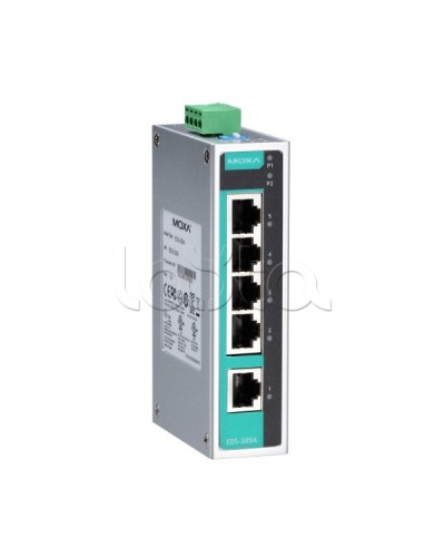 Коммутатор неуправляемый промышленный 5-портовый Moxa EDS-205A-T в Коврове Коммутаторы Pintop.ru