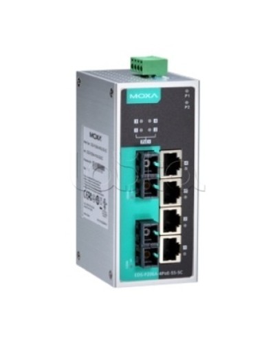 Коммутатор PoE 6-портовый Moxa EDS-P206A-4PoE-MM-SC в Коврове Коммутаторы Pintop.ru