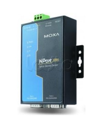 Сервер 2-портовый RS-232/422/485 в Ethernet Moxa NPort 5250A-T в Коврове Дополнительное оборудование для ОПС Pintop.ru