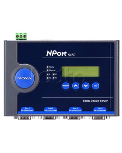 Сервер 4-портовый RS-232/422/485 в Ethernet Moxa NPort 5450-T в Коврове Дополнительное оборудование для ОПС Pintop.ru