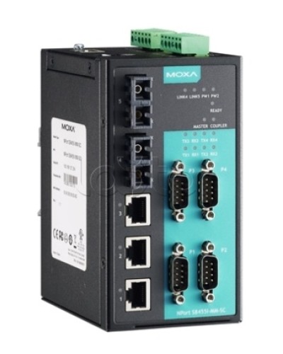 Сервер 4-портовый RS-232/422/485 в Ethernet Moxa NPort S8455I-SS-SC в Коврове Дополнительное оборудование для ОПС Pintop.ru