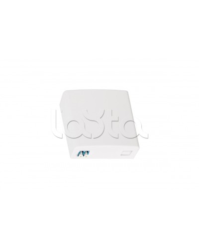 Оптическая розетка (кросс), укомплектованная на 2 порта LC/UPC, SM 9/125 OS2, полный комплект NMF-WO02LCUS2-CS-WT в Коврове Проходные адаптеры и розетки оптические Pintop.ru