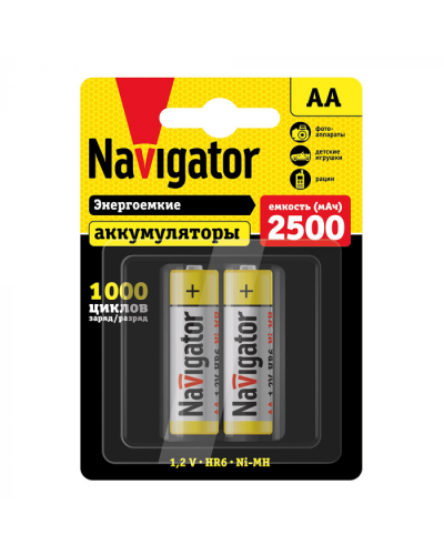 Аккумулятор Navigator 94 464 NHR-2500-HR6-BP2 в Коврове Электротехническое оборудование Pintop.ru