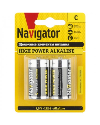 Элемент питания Navigator 94 754 NBT-NE-LR14-BP2 в Коврове Электротехническое оборудование Pintop.ru