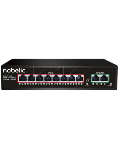 8-портовый неуправляемый PoE коммутатор Nobelic NBLS-1008P в Коврове Коммутаторы Pintop.ru
