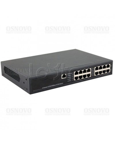 PoE-инжектор управляемый Gigabit Ethernet на 8 портов OSNOVO Midspan-8/150RGM в Коврове Блоки питания для кожухов и камер Pintop.ru