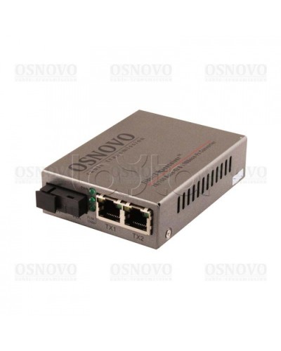 Медиаконвертер Fast Ethernet OSNOVO OMC-100-21S5a в Коврове Медиаконвертеры Pintop.ru