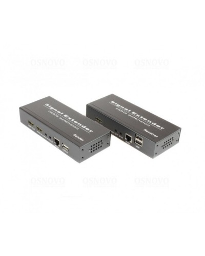 Комплект для передачи HDMI, USB, аудио, RS232 и ИК управления по сети Ethernet OSNOVO TLN-HiKMDA2+RLN-HiKMDA2 в Коврове Видеоусилители, Модуляторы, Делители Pintop.ru