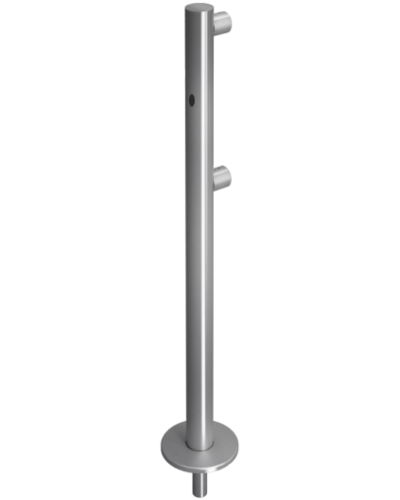 Стойка ограждения съемная односторонняя с отверстием под фиксатор прямо Oxgard ВЗР 1996Р.21-01 в Коврове Ограждения Pintop.ru