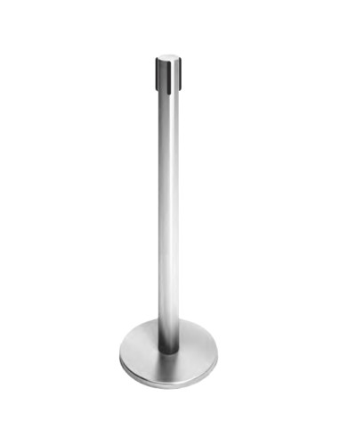 Стойка ограждения передвижная с ремнем (5 метров красный с тормозом) Oxgard ВЗР2387.02 в Коврове Ограждения Pintop.ru