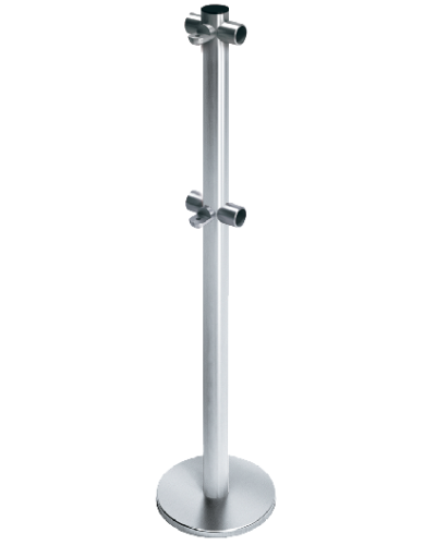 Стойка ограждения с 2-мя полупетлями Т-образная передвижная Oxgard ВЗР2442.09.21 в Коврове Ограждения Pintop.ru