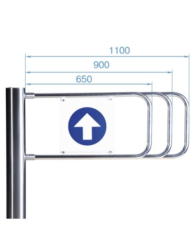 Створка для стойки калитки PERCo-AG-1100 (1100мм) в Коврове Ограждения Pintop.ru