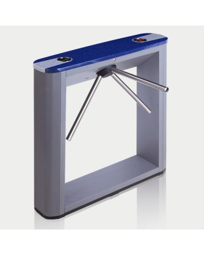Турникет тумбовый электромеханический со стандартными планками, синей крышкой PERCo-TTD-03.1S (стандартные планки, синяя крышка) в Коврове Турникеты Pintop.ru