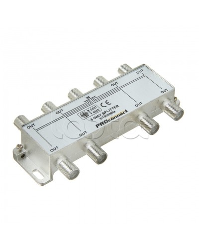 Сплиттер антенный ТВ х 8 под F разъём 5-1000 МГц PROCONNECT 05-6025 в Коврове Дополнительное оборудование для сетей Pintop.ru
