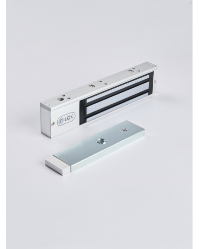 R-Lock RL-EM280-LSS - Электромагнитный замкок, 280кг, DC12/24B, цвет серебристый сатинированный алюминий RAL 7047, два датчика втроены в корпус замка: датчик Холла и магнито-контактный датчик в Коврове Электромагнитные замки Pintop.ru