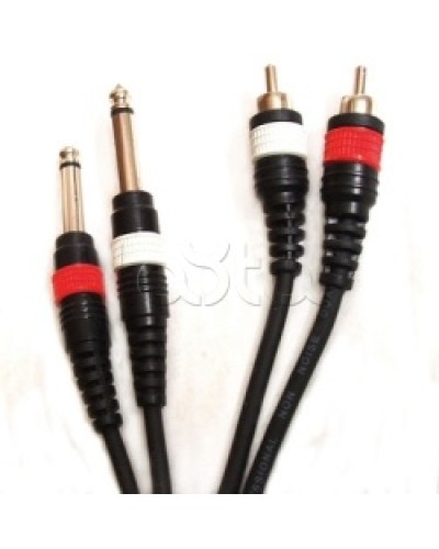 Шнур 2xJack – 2xRCA ROXTON DUL003/1M в Коврове Система оповещения и трансляции Roxton Pintop.ru