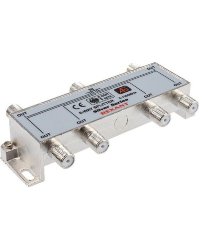 Делитель ТВх6 под F-разъем, 5-1000МГц, Silver (7 F-разъемов в комплекте) REXANT 05-6104 в Коврове Системы видеонаблюдения Pintop.ru