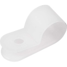 Кабельная скоба под винт 9 мм, белая, упаковка 50 шт. Rexant (07-4409)