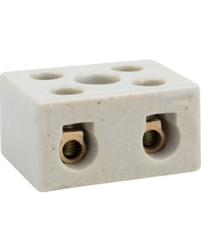 Клемма керамическая винтовая КВ 12 мм² 2 пары контактов с крепежным отверстием (50 шт./уп.) REXANT (07-6223) в Коврове Монтажные материалы Pintop.ru