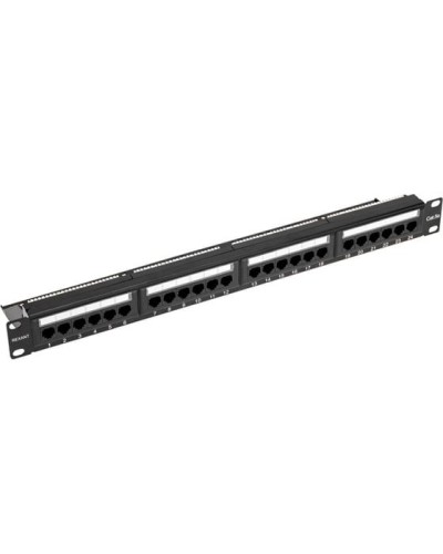 Панель коммутационная с кабельным органайзером 19, 1U, 24 порта, UTP, RJ-45, CAT 5e REXANT PRO (02-0031) в Коврове Аксессуары для стоек и шкафов Pintop.ru