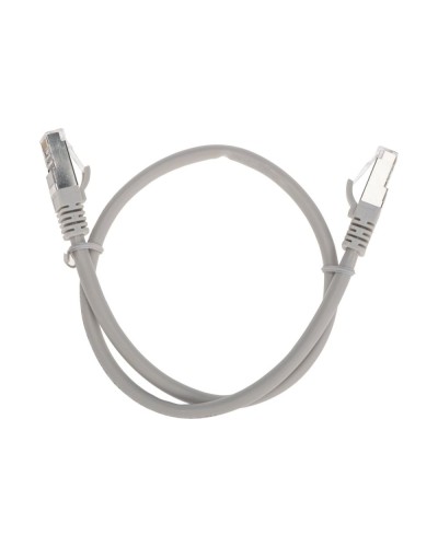 Патч-корд S/FTP, CAT 6A (10G), RJ45-RJ45, 28AWG, LSZH, серый, 0,5м REXANT 02-0390-05 в Коврове Патчкорды (медные) Pintop.ru
