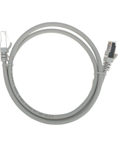 Патч-корд S/FTP, CAT 6A (10G), RJ45-RJ45, 28AWG, LSZH, серый, 1м REXANT 02-0390-1 в Коврове Патчкорды (медные) Pintop.ru