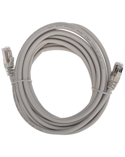Патч-корд S/FTP, CAT 6A (10G), RJ45-RJ45, 28AWG, LSZH, серый, 5м REXANT 02-0390-5 в Коврове Патчкорды (медные) Pintop.ru