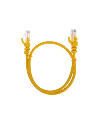 Патч-корд U/UTP, CAT 5e, RJ45-RJ45, 26AWG, LSZH, желтый, 0,5м REXANT 02-0105-05 в Коврове Патчкорды (медные) Pintop.ru
