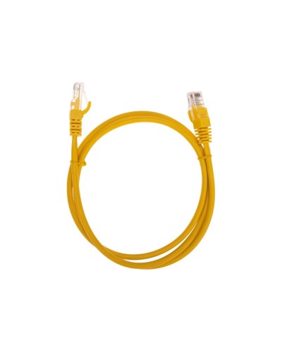 Патч-корд U/UTP, CAT 5e, RJ45-RJ45, 26AWG, LSZH, желтый, 1м REXANT 02-0105-1 в Коврове Патчкорды (медные) Pintop.ru