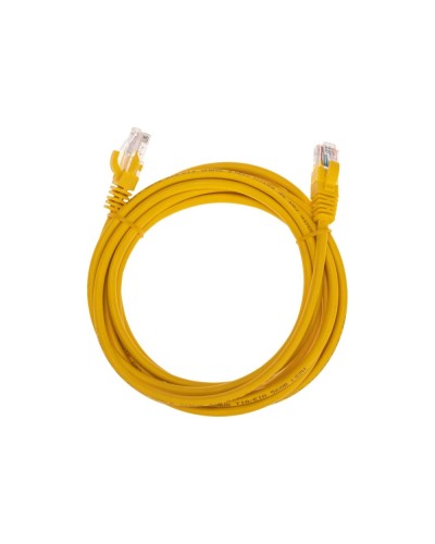 Патч-корд U/UTP, CAT 5e, RJ45-RJ45, 26AWG, LSZH, желтый, 3м REXANT 02-0105-3 в Коврове Патчкорды (медные) Pintop.ru