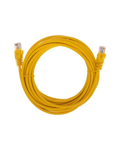 Патч-корд U/UTP, CAT 5e, RJ45-RJ45, 26AWG, LSZH, желтый, 5м REXANT 02-0105-5 в Коврове Патчкорды (медные) Pintop.ru