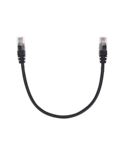 Патч-корд U/UTP, CAT 5e, RJ45-RJ45, 26AWG, LSZH, черный, 0,3м REXANT 02-0102-03 в Коврове Патчкорды (медные) Pintop.ru