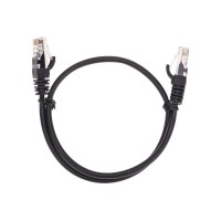 Патч-корд U/UTP, CAT 5e, RJ45-RJ45, 26AWG, LSZH, черный, 0,5м REXANT 02-0102-05