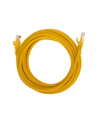 Патч-корд U/UTP, CAT 6, RJ45-RJ45, 26AWG, LSZH, желтый, 5м REXANT 02-0295-5 в Коврове Патчкорды (медные) Pintop.ru
