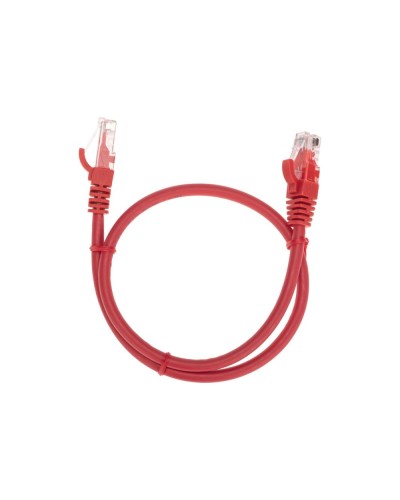 Патч-корд U/UTP, CAT 6, RJ45-RJ45, 26AWG, LSZH, красный, 0,5м REXANT 02-0293-05 в Коврове Патчкорды (медные) Pintop.ru