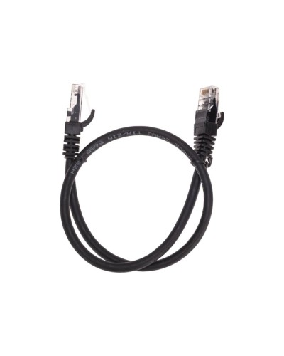 Патч-корд U/UTP, CAT 6, RJ45-RJ45, 26AWG, LSZH, черный, 0,5м REXANT 02-0292-05 в Коврове Патчкорды (медные) Pintop.ru