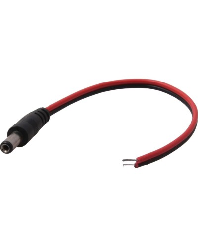 Разъем питания DC штекер 2,5х5,5мм с проводом 20 см REXANT 14-0324 в Коврове Коннекторы и разъемы Pintop.ru