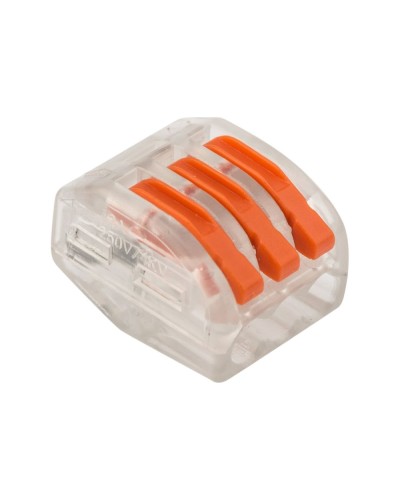 Универсальная многоразовая 3-проводная клемма (50шт/уп) REXANT (07-5253-1) в Коврове Клеммные колодки Pintop.ru