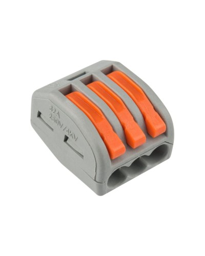 Универсальная многоразовая 3-проводная клемма (50шт/уп) REXANT (07-5253-4) в Коврове Клеммные колодки Pintop.ru