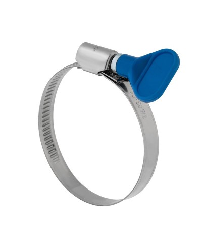 Хомут червячный 32-50/9-0,7мм, с ключом, нержавеющая сталь W2, (50 шт/уп) REXANT 07-0732-1 в Коврове Стяжки-хомуты Pintop.ru