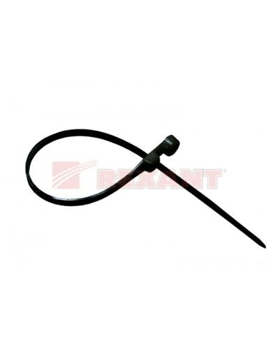 Хомут-стяжка нейлоновый под винт 3.6х150 мм чёрный (100шт/уп) REXANT 07-0155 в Коврове Стяжки-хомуты Pintop.ru