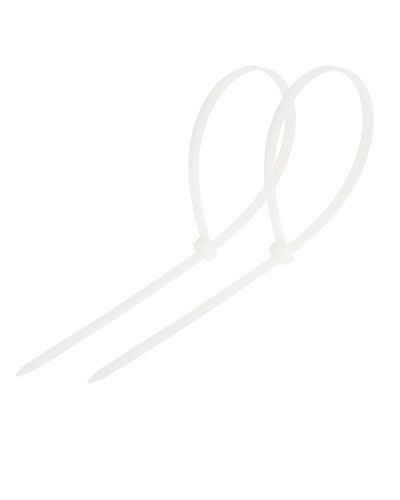 Хомут-стяжка нейлоновый 250x3.6 мм белый (100шт/уп) REXANT 07-0250 в Коврове Стяжки-хомуты Pintop.ru