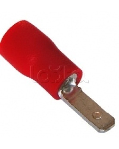 Клемма плоская изолированная 0.5-1.5 мм² (КПИ штекер - 2.8мм) (100шт/уп) REXANT 08-0311 в Коврове Клеммные колодки Pintop.ru