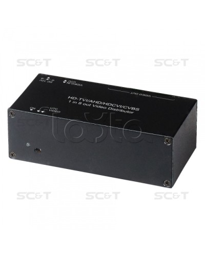 Распределитель видеосигнала HDCVI/HDTVI/AHD SC&T CD108HD в Коврове Видеоусилители, Модуляторы, Делители Pintop.ru