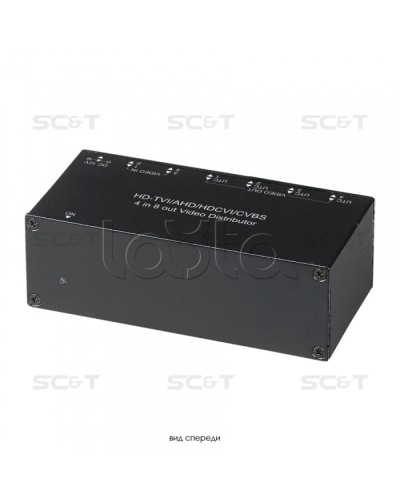 Распределитель видеосигнала HDCVI/HDTVI/AHD/CVBS SC&T CD408HD в Коврове Видеоусилители, Модуляторы, Делители Pintop.ru