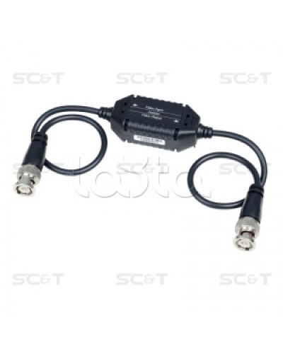 Изолятор коаксиального кабеля (AHD/CVI/TVI) для защиты от искажений по земле SC&T GL001HDP в Коврове Видеоусилители, Модуляторы, Делители Pintop.ru